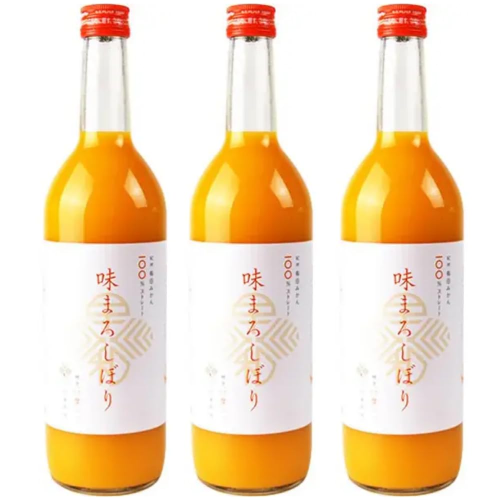 Amazon.co.jp: 早和果樹園 味まろしぼり 720mL x3 有田みかん100